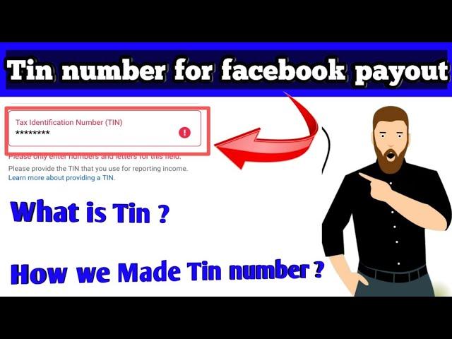 Tin number for facebook payout||tax identification number in facebook||tin tax identification number