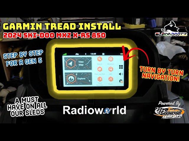 Garmin GPS on a Ski-Doo Snowmobile! | How To Install on a Rev Gen 5 | Get Yours From RadioWorld.ca