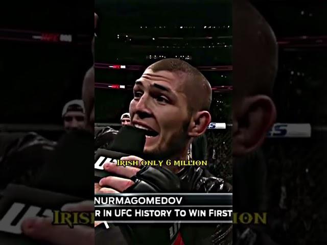 That crazy moment when #Khabib called out #ConorMcGregor for fight.  #Chicken #Tap #UFC #Rivalry
