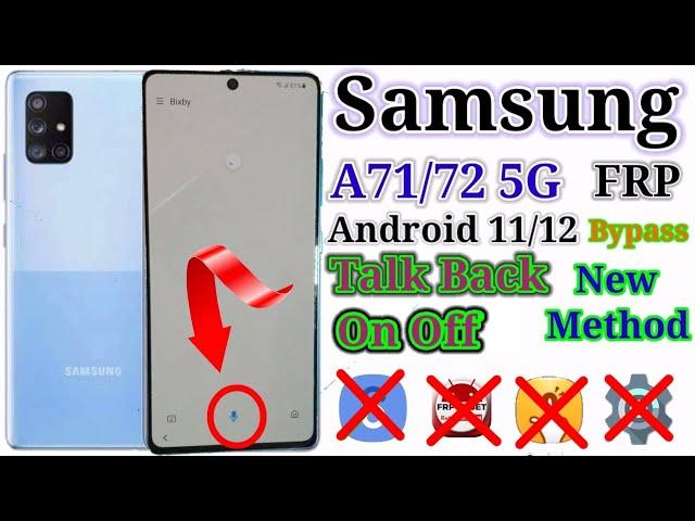 Samsung A71 5G Frp Bypass|SM-A716f Google Account Lock Unlock New Mothed Talck Back Android 11 2022