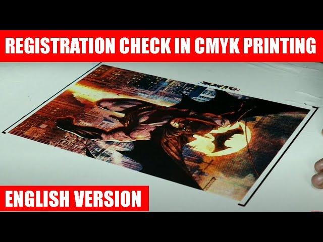 Screen Printing Registration Check In CMYK Printing Method ( English )