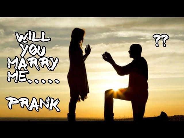 Will You Marry Me (Prank) proposal prank gone wrong