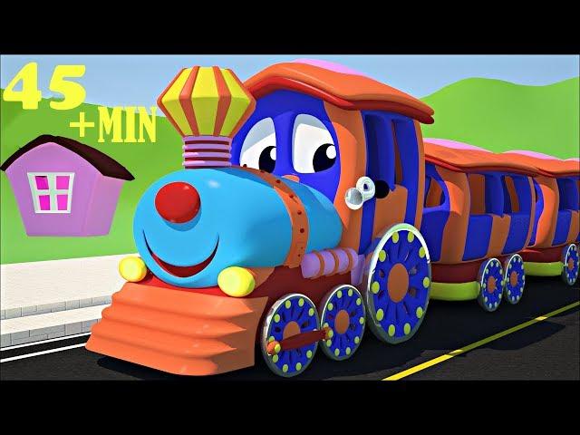 WHEELS ON THE TRAIN GO ROUND AND ROUND NURSERY RHYME PLUS MANY MORE KIDS SONGS FROM SMARTBABYSONGS