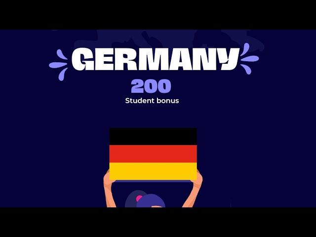 Get your 200 euro if you are student in Germany.