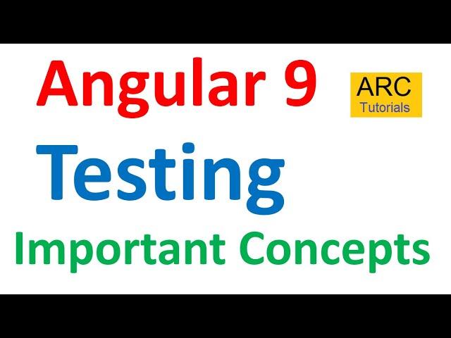 Angular 9 Tutorial For Beginners #68- Testing Fundamental Concepts