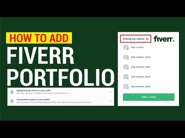 How to add Portfolio on Fiverr - Add Your Top Client on Fiverr - More Orders on Fiverr