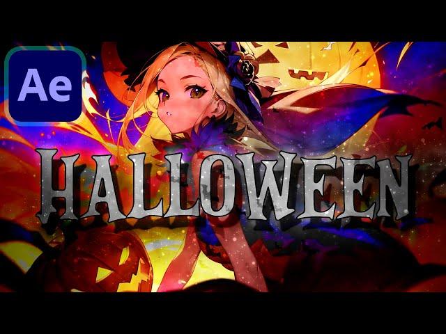 Halloween Witch Animation Tutorial with AE Project Files (Can turn on Subtitles)