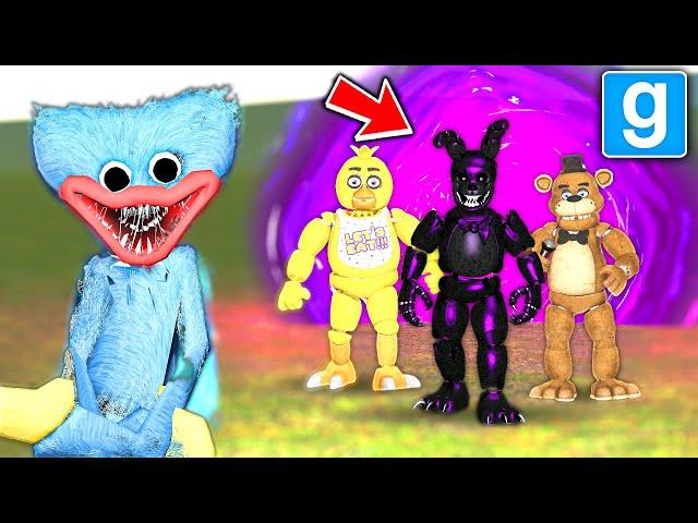 FIVE NIGHTS AT FREDDY'S VS HUGGY WUGGY (POPPY PLAYTIME) Garry's Mod Sandbox - GMOD FNAF