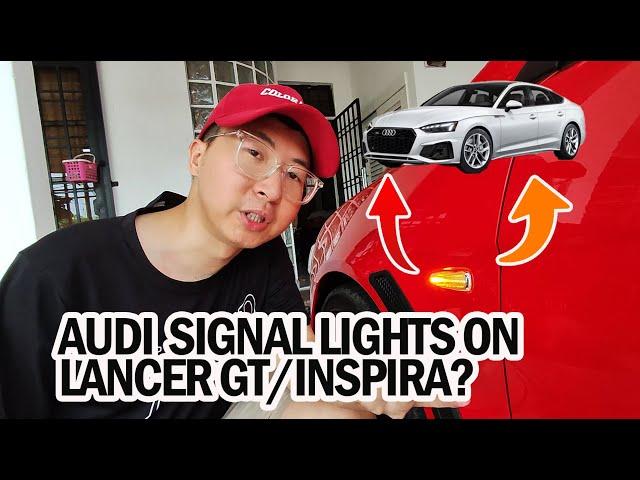 INSTALLING AUDI SIGNAL LIGHTS ON LANCER GT/INSPIRA? Pasang Lampu SIGNAL MACAM AUDI