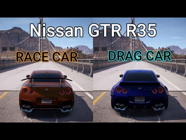 NFS Payback - Nissan GT-R R35 (RACE CAR vs DRAG CAR) - WHICH IS FASTEST !!!