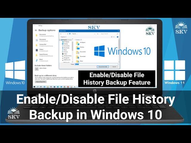 How to Enable and Disable File History Feature in Windows 10/11 | Enable/Disable File History Backup