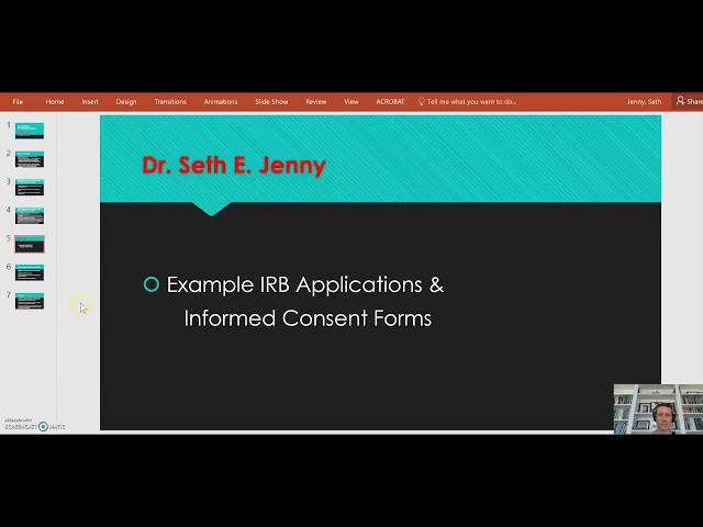 Sample IRB Applications and Informed Consent Forms (2 of 3)