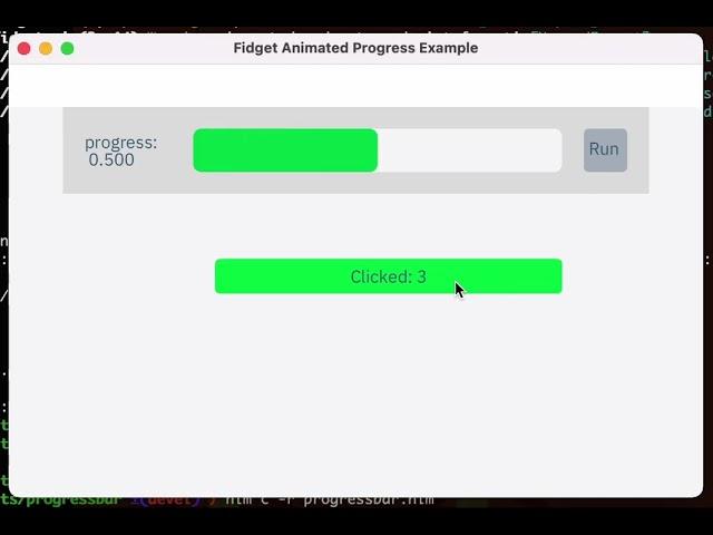 Fidget   progress bar   smooth animation