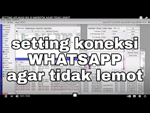 SETTING WHATSAPP DI MIKROTIK AGAR TIDAK LEMOT || FASTRACK CONECTION || AISYAH WIRELESS TUTORIAL