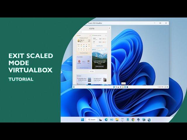 How to Exit Scaled Mode VirtualBox