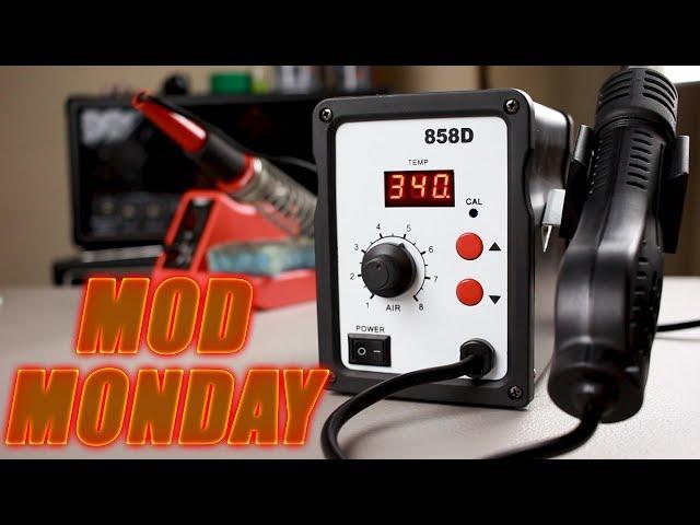 HOW TO USE A 858D HOT AIR REWORK STATION - MOD MONDAY EP5