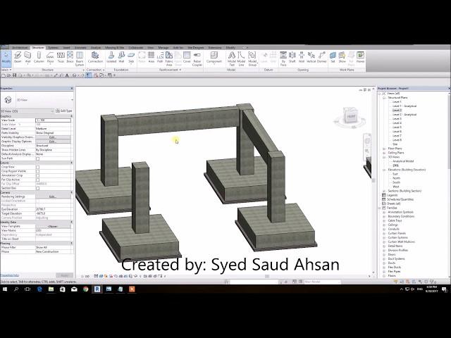 REVIT STRUCTURE LECTURE 5 BY SYED SAUD AHSAN