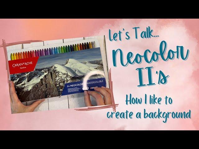 How I create backgrounds using Neocolor II's | Adult Coloring