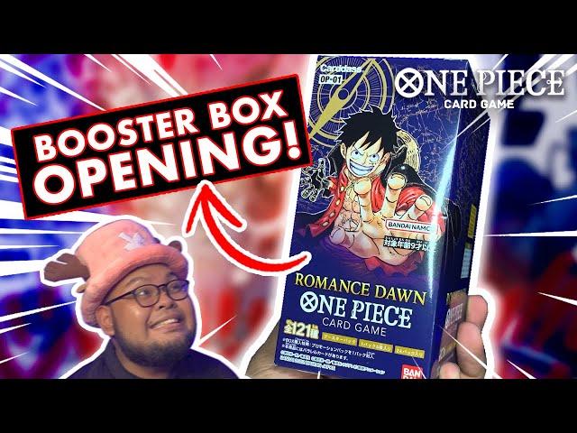 *NEW* OPENING UP THE FIRST BOOSTER BOX FOR THE ONE PIECE CARD GAME!!!