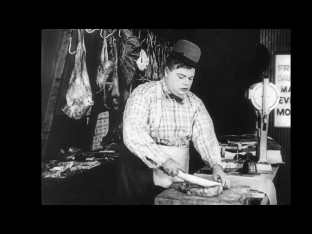 The Butcher Boy (1917) Roscoe "Fatty" Arbuckle, Buster Keaton, Al St. John, Alice Lake