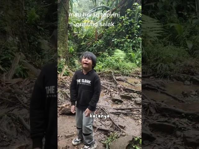 INI JADINYA JIKA ANAK INDIGO DIBAWA KE GUNUNG SALAK #viral #shorts  #gunung #pendaki #shortvideo