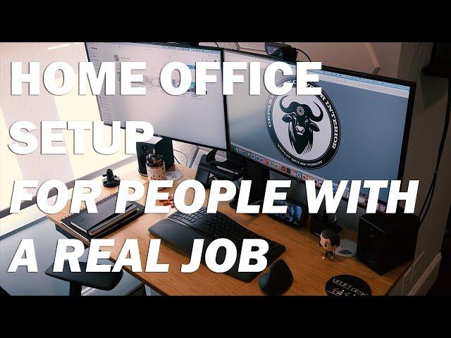 Home Office Desk Setup for Working Professionals with a "real" job