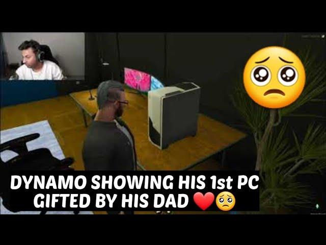 DYNAMO SHOWING HIS FIRST PC WHICH WAS GIFTED BY HIS DAD 