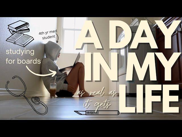 a day in my life studying for USMLE Step 2 | Rachel Southard