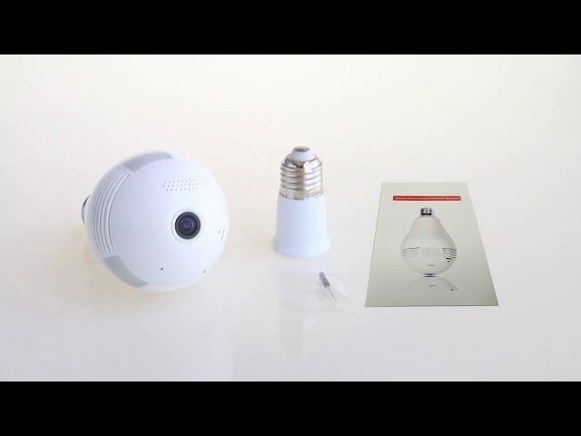 ENVOY CCTV Bulb Camera with 360 degree Video coverage and auto LED light on & off system