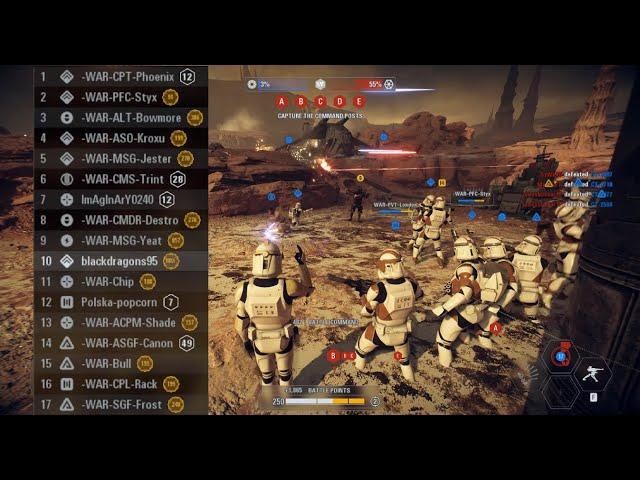 When you join a team made of only -WAR- members | Supremacy | Star Wars Battlefront 2