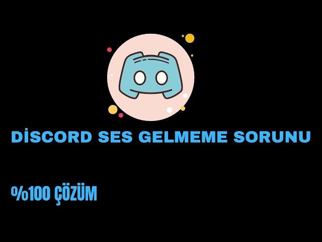 Discord Ses Gitmeme sorunu %100 çözüm