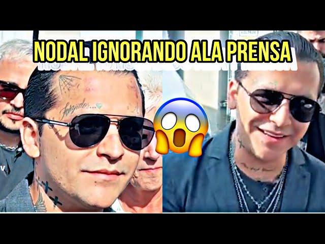 CRISTIAN NODAL IGNORA ALA PRENSA NO QUIZO HABLAR!!