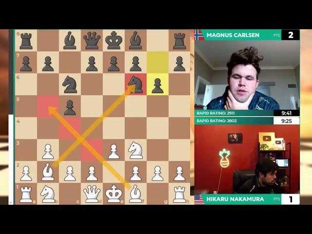 Magnus Carlsen vs Hikaru Nakamura || Chessable Masters 2025 - F - G3