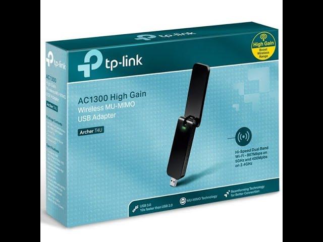  TP-Link AC1300 High Gain Wireless MU-MIMO USB Adapter Archer T4U