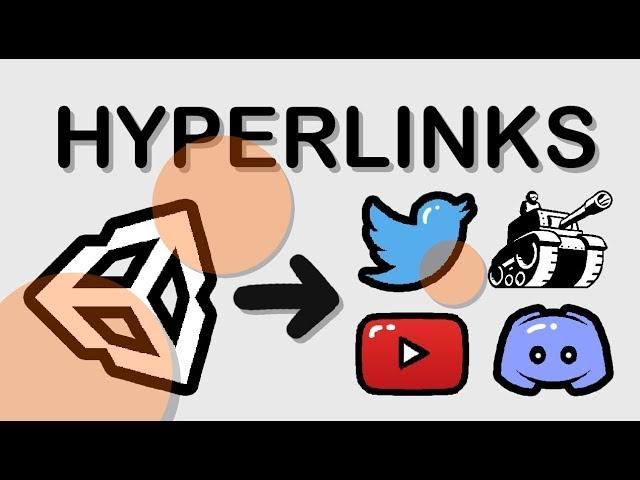 HOW TO MAKE HYPERLINKS IN UNITY - EASY TUTORIAL