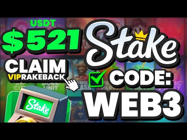 Stake Promo Code : WEB3 - VIP BENEFITS BONUS (RAKEBACK)