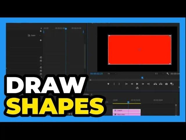 Premiere Pro ： How to Draw Circle and Rectangle Shapes EASY and FAST method 2024