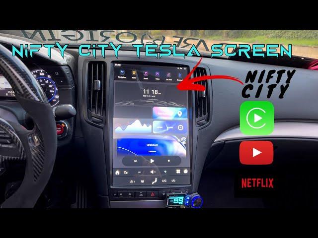 INSTALLING A TESLA SCREEN FOR THE G37 WITH APPLE CARPLAY!