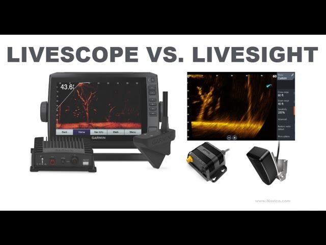 LiveScope VS LiveSight - Technology Behind on the Water Tests