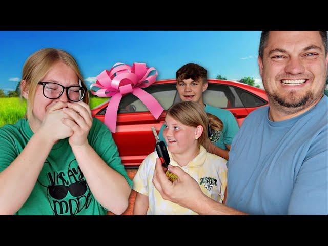 We SURPRISE Our 15 Year Old DAUGHTER with a CAR! *emotional*