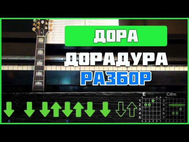 ПОДРОБНЫЙ РАЗБОР | Дора - Дорадура | Табы, аккорды и бой на гитаре