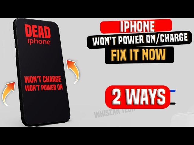 My iPhone won't turn ON or Charge/ Black screen/ my iPhone Won't Turn On After Charging - Fix it.