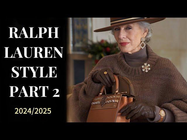 Ralph Lauren Colors Combo to Look Chic for Mature Women: Winter Ideas