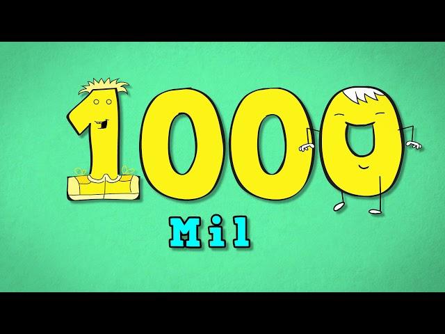 Spanish numbers from 10 to 1000. Números del 10 al 1000. Song for kids to learn numbers in Spanish