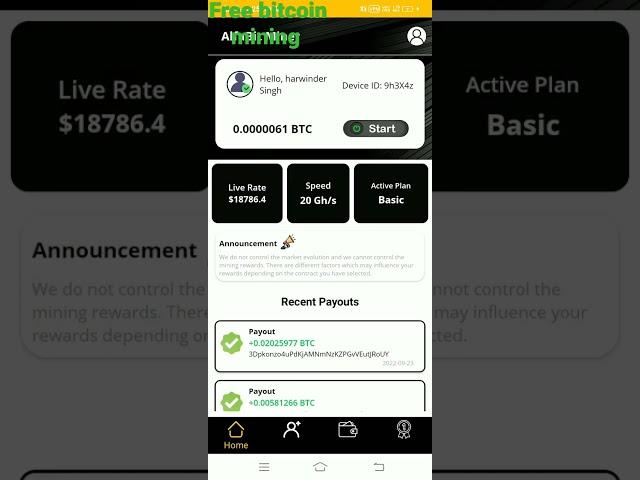 free bitcoin mining best app