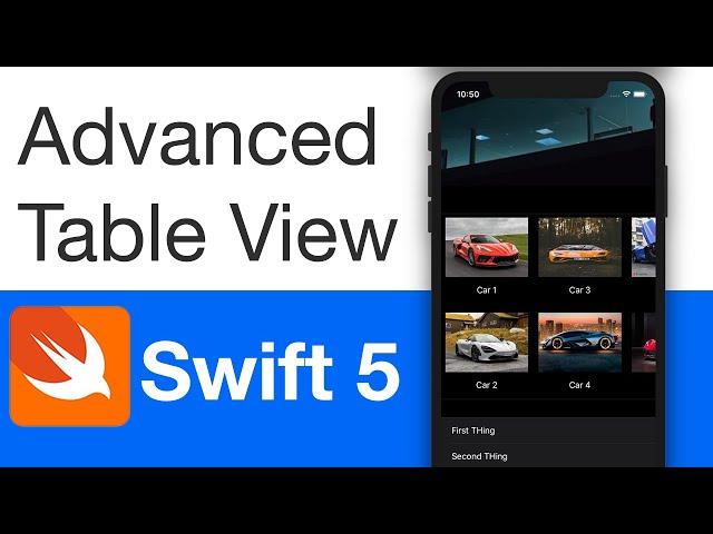 Advanced Table View in Swift 5 (Xcode 11, 2020) - iOS Beginners