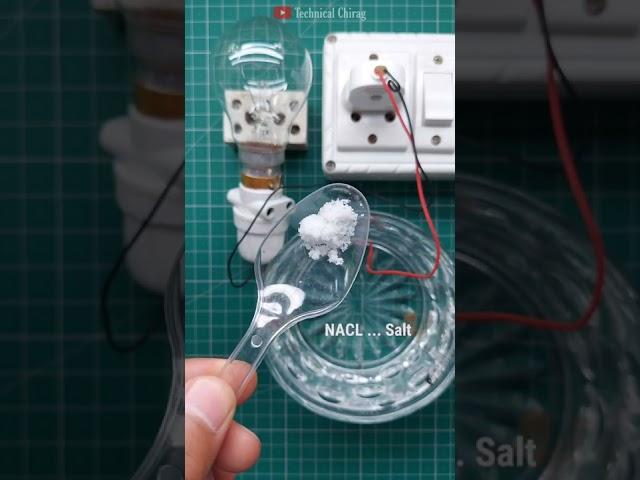 Water Conducts Electricity Experiment | Electrical Conductivity with Salt Water | Salt Water |