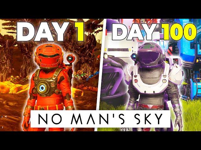 I Survived 100 DAYS in NO MAN'S SKY & Got Through The Game