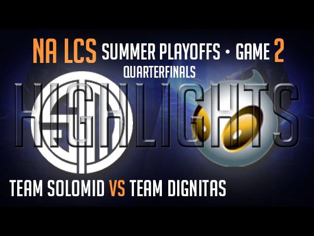 TSM vs Dignitas Game 2 Highlights Quarter Final S4 Worlds Regional Qualifier Summer NA LCS