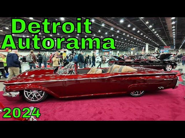 DETROIT AUTORAMA 2024 Car Show Walk through see the Top Cars, Trucks and Motorcycles